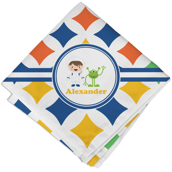 Custom Boy's Astronaut Cloth Napkin w/ Name or Text