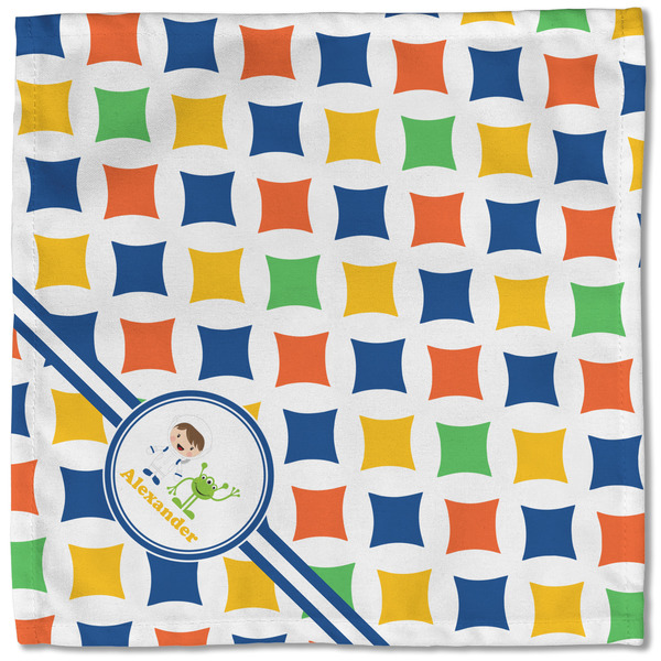 Boy's Astronaut Cloth Napkins - Personalized Lunch (Single Full Open)