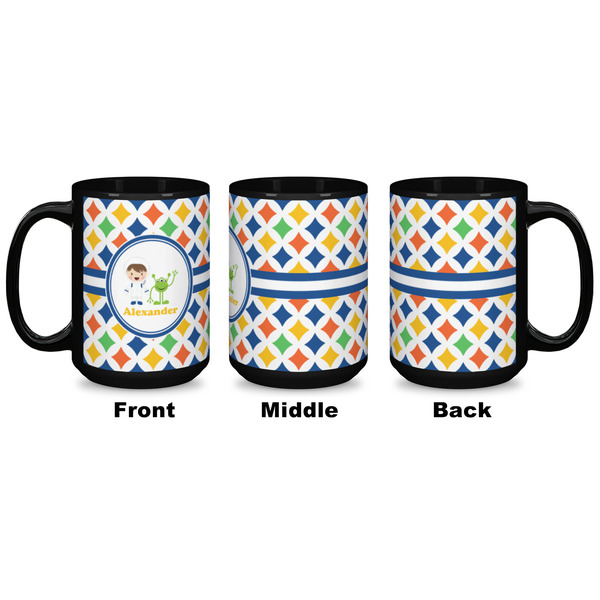 Boy's Astronaut Coffee Mug - 15 oz - Black APPROVAL