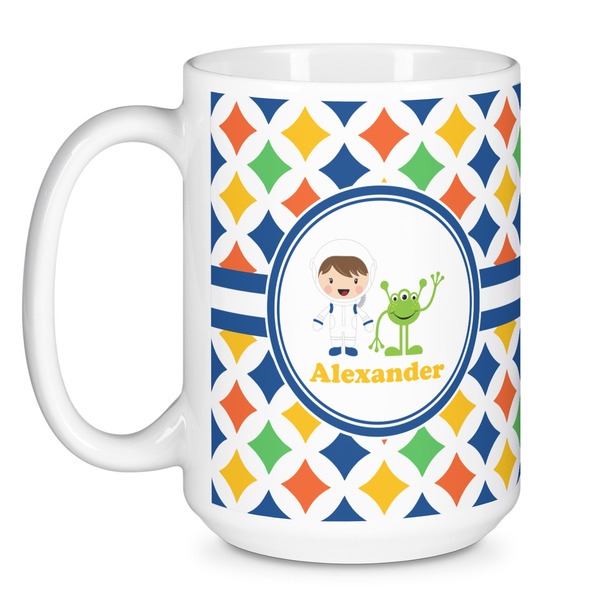 Boy's Astronaut Coffee Mug - 15 oz - White