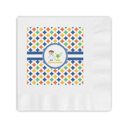 Boy's Astronaut Coined Cocktail Napkins (Personalized)