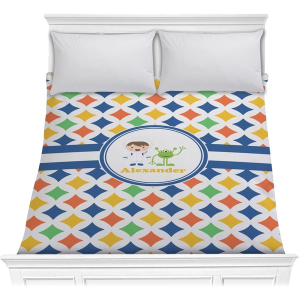 Custom Boy's Astronaut Comforter - Full / Queen (Personalized)