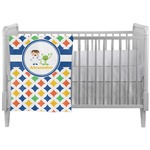 Boy's Astronaut Crib Comforter / Quilt (Personalized)