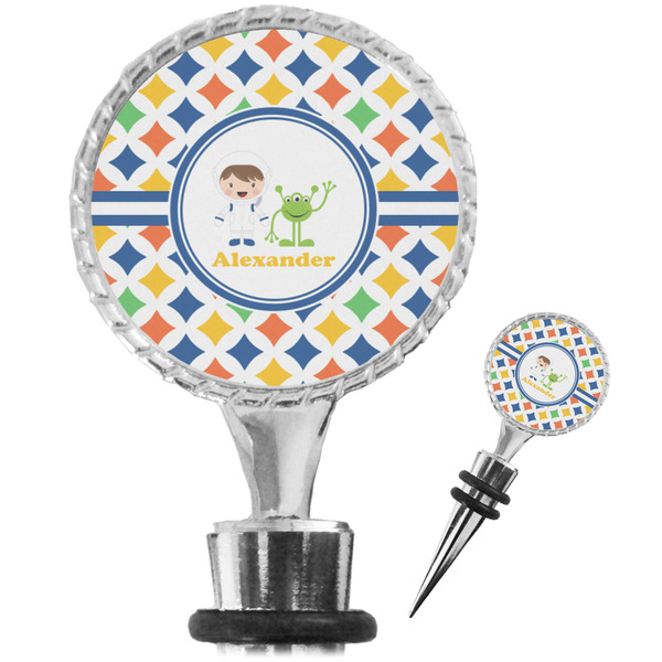 Custom Boy's Astronaut Wine Bottle Stopper (Personalized)