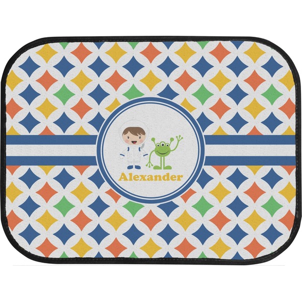Boy's Astronaut Custom Car Floor Mats (Back Seat)