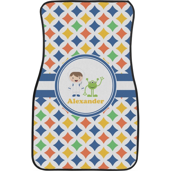 Boy's Astronaut Custom Car Floor Mats (Front Seat)