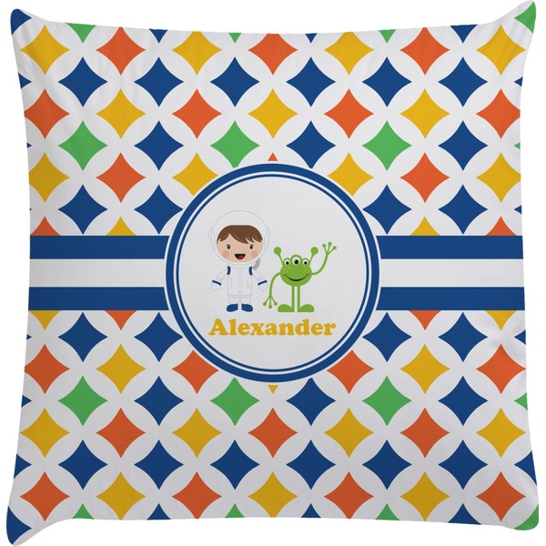 Custom Boy's Astronaut Decorative Pillow Case (Personalized)