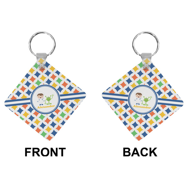 Boy's Astronaut Diamond Keychain (Front + Back)