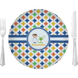 Boy's Astronaut 10" Glass Lunch / Dinner Plates - Single or Set (Personalized)