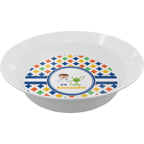 Custom Boy's Astronaut Melamine Bowl (Personalized)