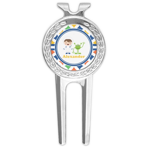 Custom Boy's Astronaut Golf Divot Tool & Ball Marker (Personalized)
