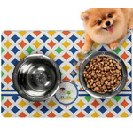 Boy's Astronaut Dog Food Mat - Small w/ Name or Text