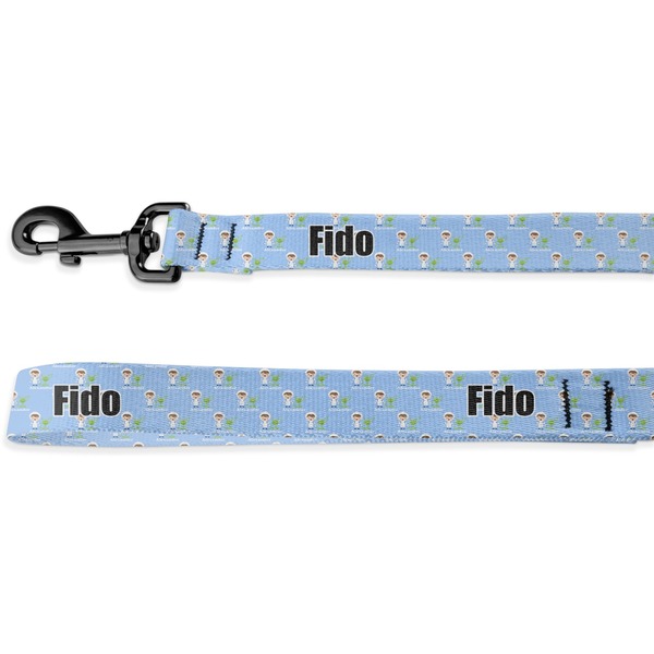 Custom Boy's Astronaut Deluxe Dog Leash - 4 ft (Personalized)
