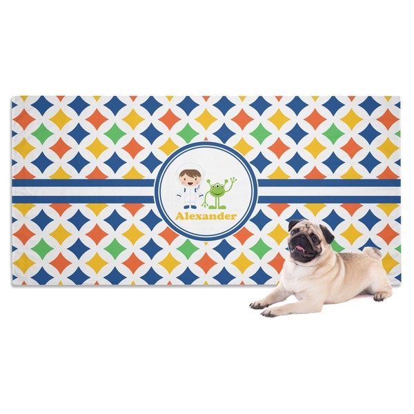 Custom Boy's Astronaut Dog Towel (Personalized)