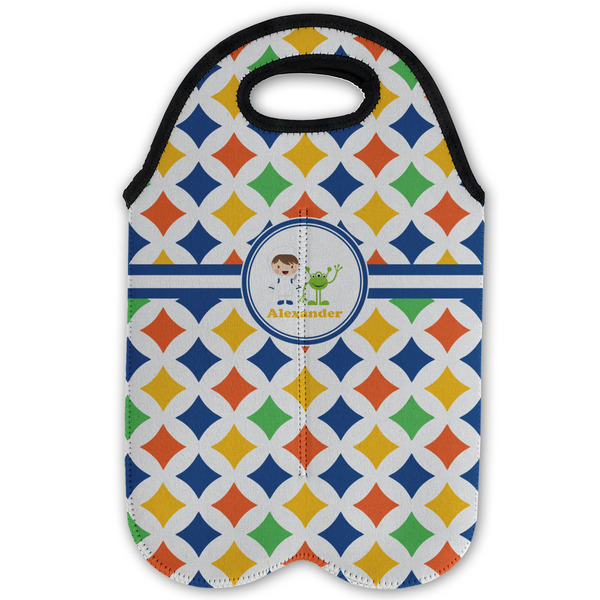 Boy's Astronaut Double Wine Tote - Flat (new)