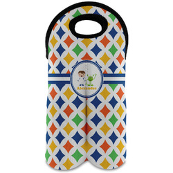 Boy's Astronaut Wine Tote Bag (2 Bottles) (Personalized)