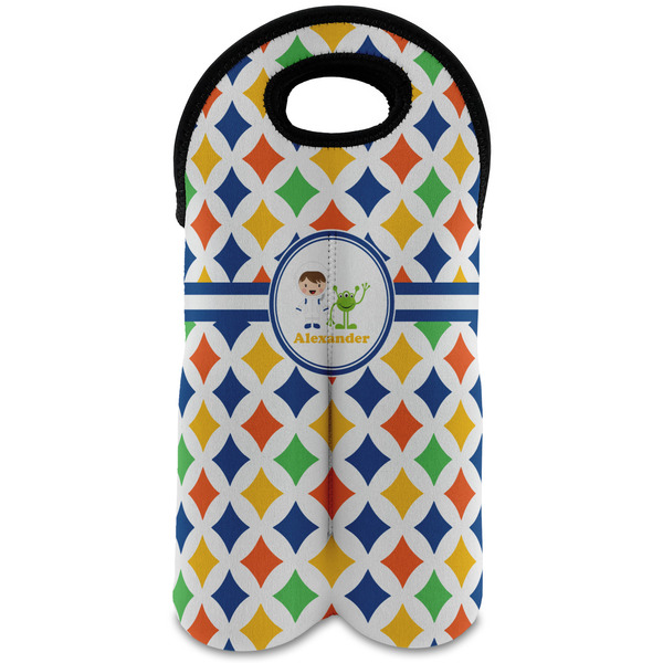 Custom Boy's Astronaut Wine Tote Bag (2 Bottles) (Personalized)