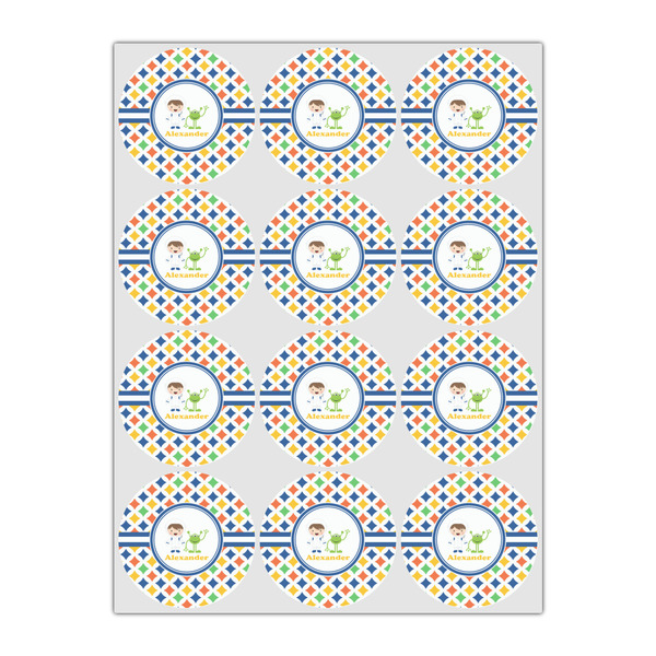 Boy's Astronaut Drink Topper - Small - Set of 12