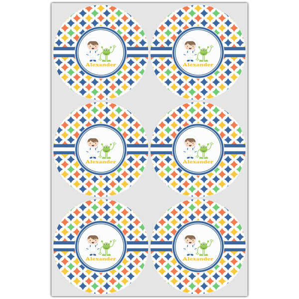 Boy's Astronaut Drink Topper - XLarge - Set of 6