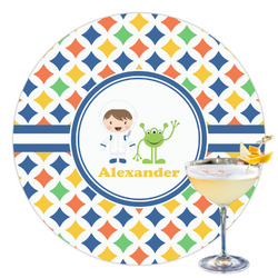 Boy's Astronaut Printed Drink Topper - 3.5" (Personalized)