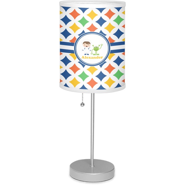 Custom Boy's Astronaut Lamp with Drum Shade (Personalized)