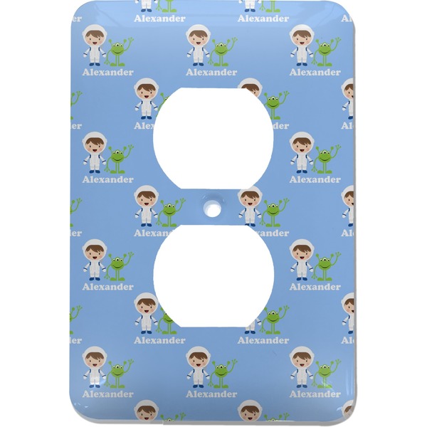Custom Boy's Astronaut Electric Outlet Plate (Personalized)