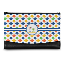 Boy's Astronaut Genuine Leather Women's Wallet - Small (Personalized)