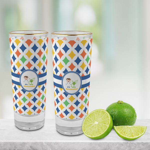 Boy's Astronaut Glass Shot Glass - 2 oz - LIFESTYLE