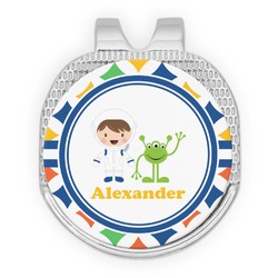 Boy's Astronaut Golf Ball Marker - Hat Clip - Silver