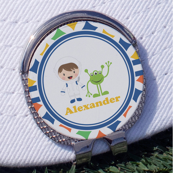 Custom Boy's Astronaut Golf Ball Marker - Hat Clip
