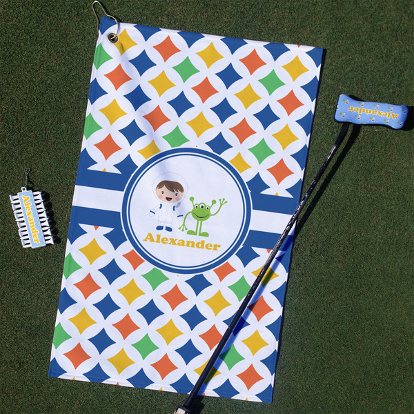 Custom Boy's Astronaut Golf Towel Gift Set (Personalized)