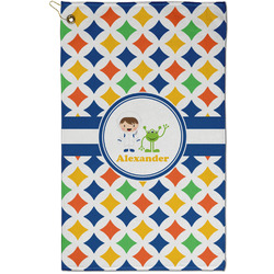 Boy's Astronaut Golf Towel - Poly-Cotton Blend - Small w/ Name or Text