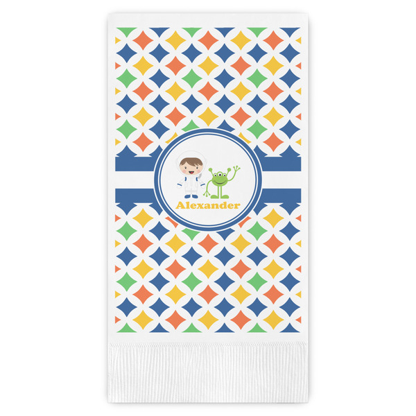 Custom Boy's Astronaut Guest Paper Towels - Full Color (Personalized)