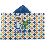 Boy's Astronaut Kids Hooded Towel (Personalized)