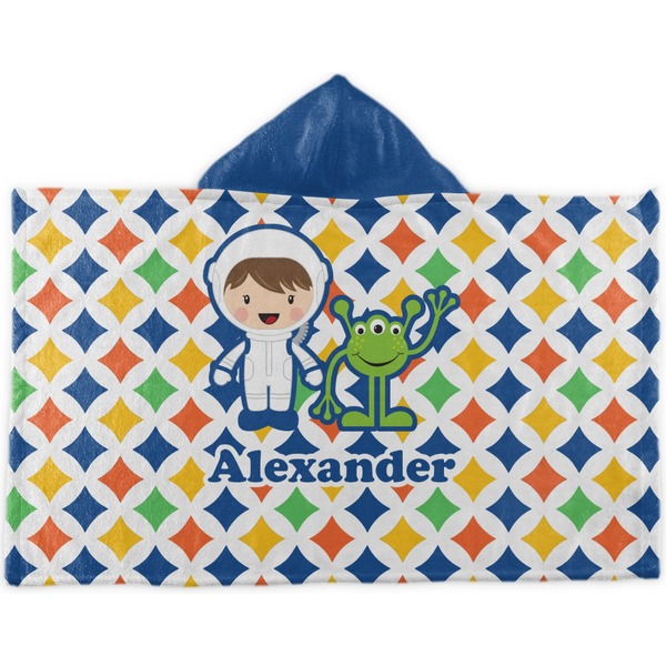 Custom Boy's Astronaut Kids Hooded Towel (Personalized)