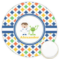 Boy's Astronaut Printed Cookie Topper - 3.25" (Personalized)