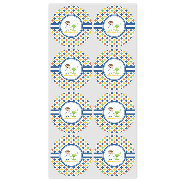 Boy's Astronaut Icing Circle - Medium - Set of 8