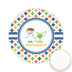 Boy's Astronaut Printed Cookie Topper - 2.15" (Personalized)