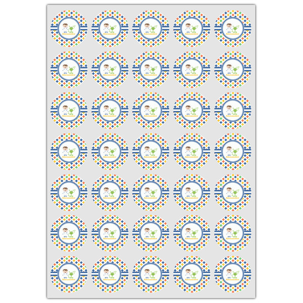 Boy's Astronaut Icing Circle - XSmall - Set of 35