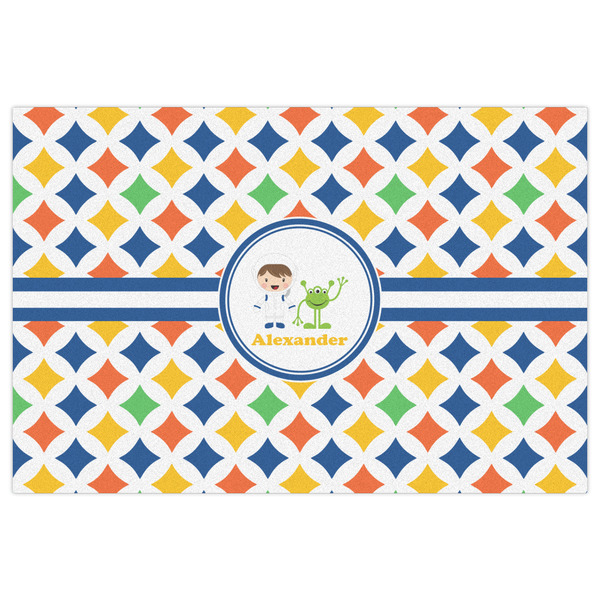 Boy's Astronaut Indoor / Outdoor Rug - 2'x3' - Front Flat