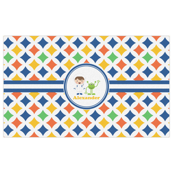 Boy's Astronaut Indoor / Outdoor Rug - 3'x5' - Front Flat