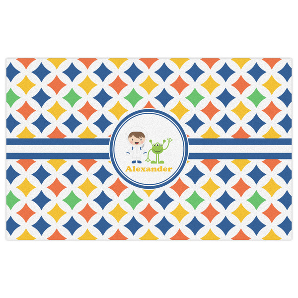 Boy's Astronaut Indoor / Outdoor Rug - 5'x8' - Front Flat