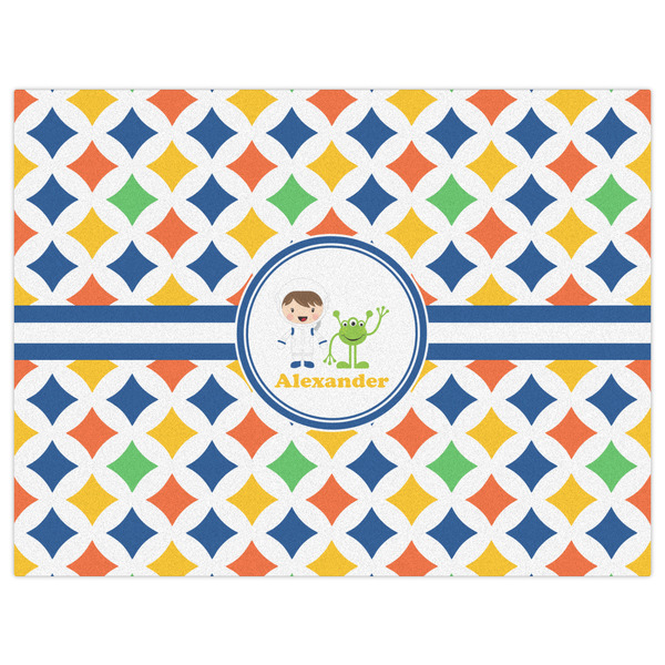 Boy's Astronaut Indoor / Outdoor Rug - 6'x8' - Front Flat