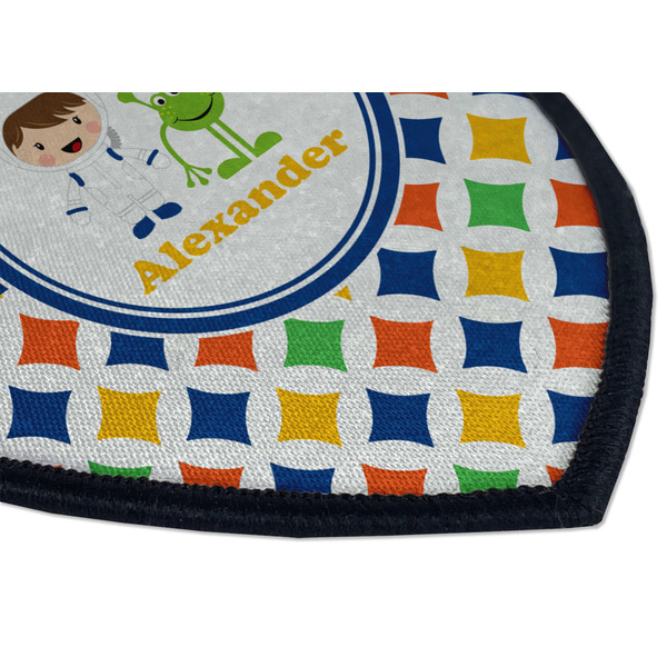 Boy's Astronaut Iron on Shield 3 Detail