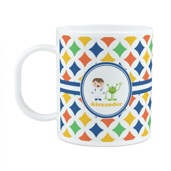 Custom Boy's Astronaut Plastic Kids Mug (Personalized)