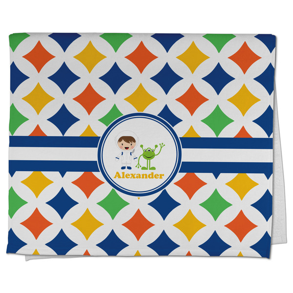 Custom Boy's Astronaut Kitchen Towel - Poly Cotton w/ Name or Text