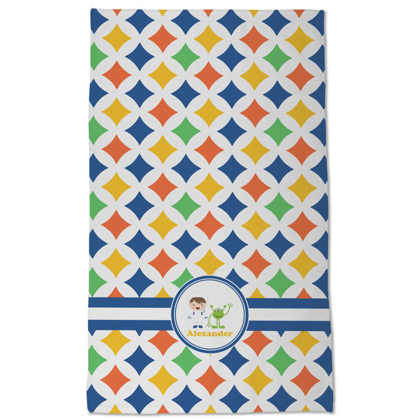 Boy's Astronaut Kitchen Towel - Poly Cotton - Full Front