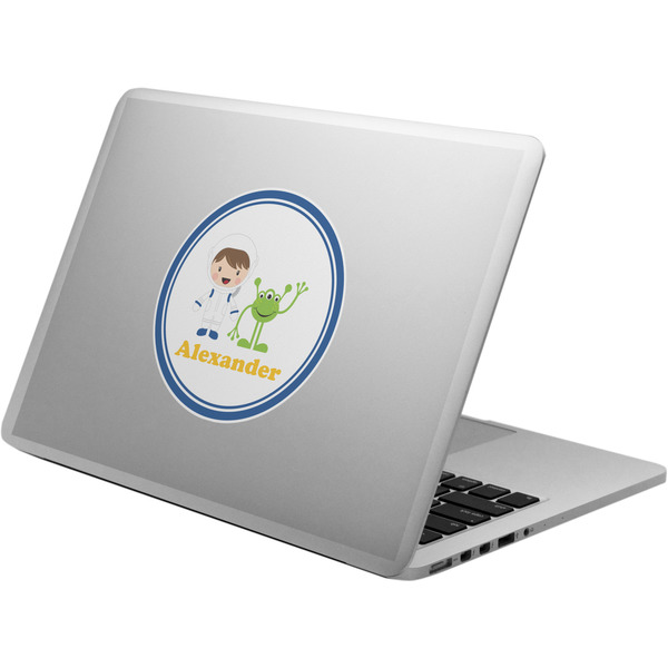 Custom Boy's Astronaut Laptop Decal (Personalized)