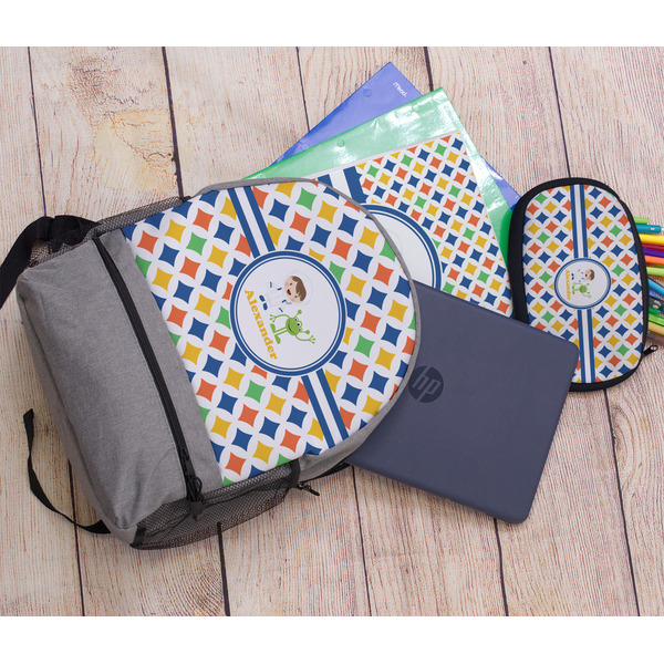 Boy's Astronaut Large Backpack - Gray - With Stuff