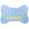 Boy's Astronaut Bone Shaped Dog Food Mat (Large) (Personalized)